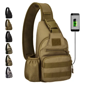 Тактическая сумка, рюкзак на ремне, военный рюкзак для велоспорта на открытом воздухе, скалолазания, пешего туризма, треккинга, Противоугонная сумка для зарядки EDC через USB
